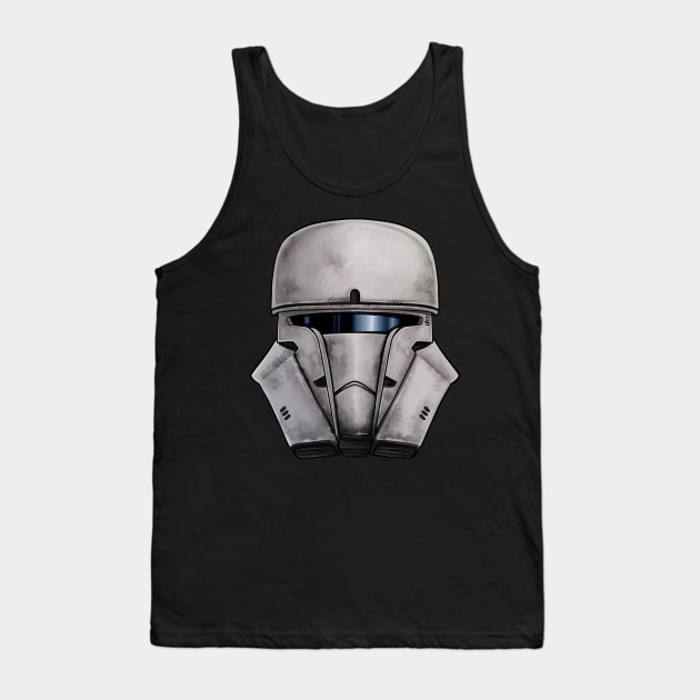 Tank Trooper - White Tank Top by Gloomlight